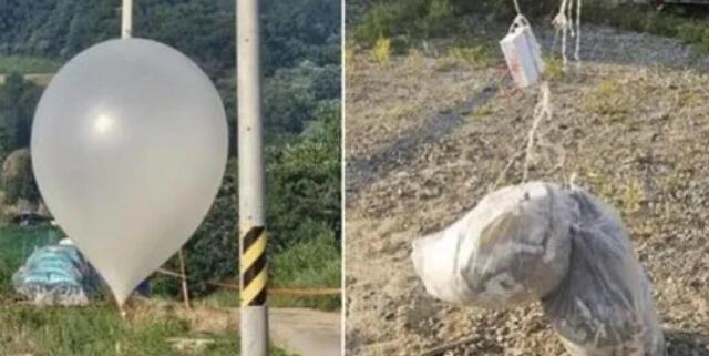 朝鮮稱通過氣球向韓國投放大量污物